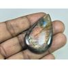 30X47X07MM Natural Purple Labradorite Spectrolite Pear Loose Gemstone 85Cts. D-410
