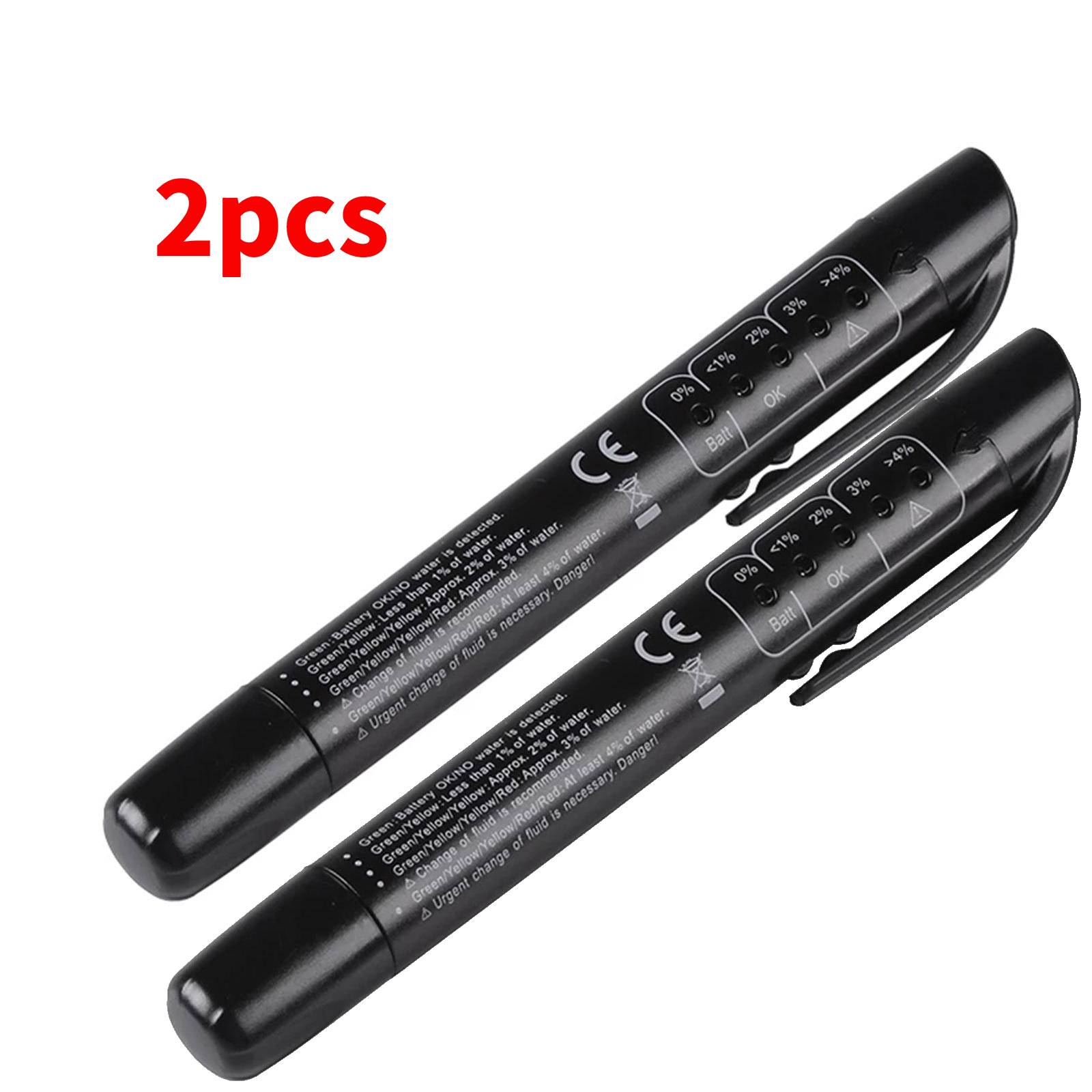 

2 шт. Автомобильный тестер тормозной жидкости с 5 светодиодами, диагностические инструменты для автомобиля, мини-тестер тормозной жидкости для DOT3/DOT4