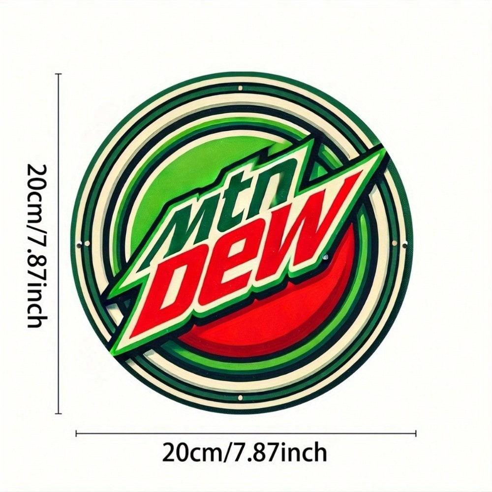 

Водонепроницаемая металлическая жестяная табличка Логотип Mountain Dew Бар Кафе Дом Рождественский Подарок Пользовательский Декор разноцветный