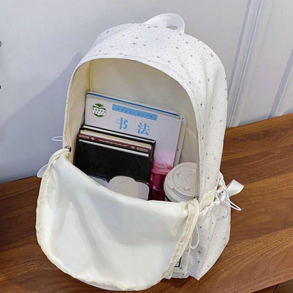 INS Oxford-Stoff Rucksack Mehrere Taschen Große Kapazität Schultasche Sternenmuster Reise Rucksack Damen