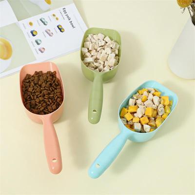 Pet Feeding Shovel Cat Food Scoop Large Capacity Thickening Cat Dog Spoon Mutli-function Plastic Shovel Pet Spoon 2Pcs