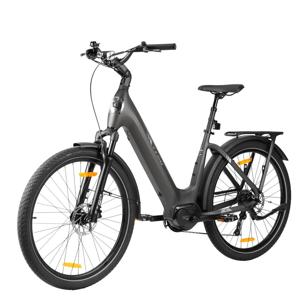 TTGO Z5 Electric Bike, 250W Motor, 36V 18Ah Battery, 27.5 Inch Tires, 25km/h Max Speed, 110-130km Max Range, Hydraulic Disc Brake, Shimano 9-speed