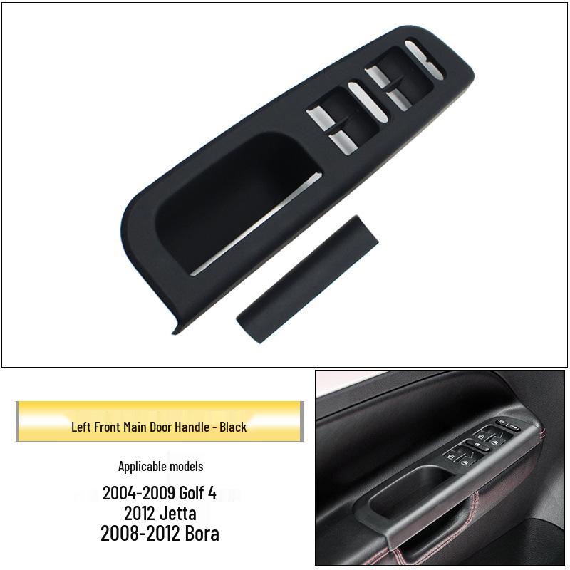 Kompatybilna wewnętrzna klamka i ramka przełącznika podłokietnika do 4-drzwiowego Volkswagena Golfa, Jetty, Bory