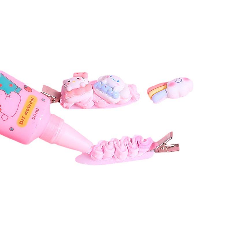 Dziecięcy zestaw do samodzielnego robienia spinek do włosów: Urocze żywiczne akcesoria do ręcznie robionych spinek do włosów