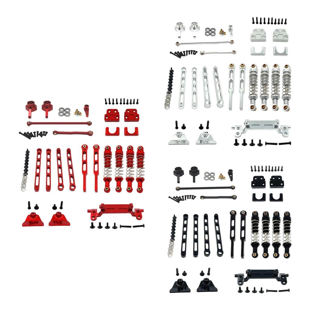 RC Upgrade RC Tie Rod Upgrade Tie Rod Mount Front and Rear Shock Absorbers for 1:12 Scale MN82T MN82Pro DIY Accessories