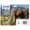 Epson T2428 Multipack Ink Cartridges Black + Colors - Epson Claria Photo Hd Ink - Capacity 29.1 Ml