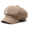 Cinture Decorative Ottagonali Cappello Linguetta Anatra Waffler Colore Colore Unico Berretto Monocolore Donna Ricygvm Cappelli Autunno Giapponese Retro Pittore Artista Cappello