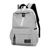 Large Capacity Solid Color Waterproof Nylon Casual Backpack School Bag