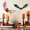 Bat Shaped Halloween Bat Pendant Stained Gothic Bat Ornaments Creative Wall Hanging Bat  Wall Panel