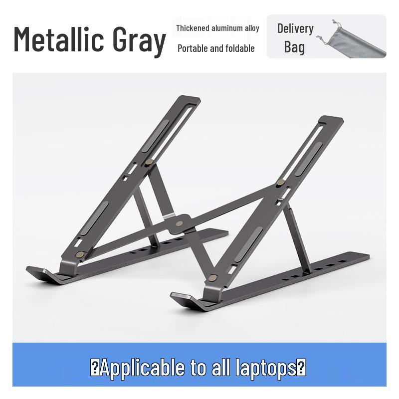 N3 Aluminum Laptop Stand - Double Layer Adjustable Folding Desk