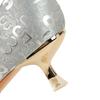 Mid Heel Shallow Mouth Metal Pointed Graffiti Pattern for Slimming Women's Shoes, Spring and Autumn Single Shoes