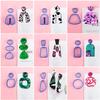 Polymer Clay Cutters DIY Clay Cutters Shapes for Polymer Jewelry Making with Earring Cards Hooks DIY Plastic Bags