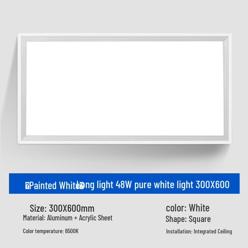 30x30 Recessed LED Ceiling Light for Kitchen, Bathroom, Shower - Aluminum Frame