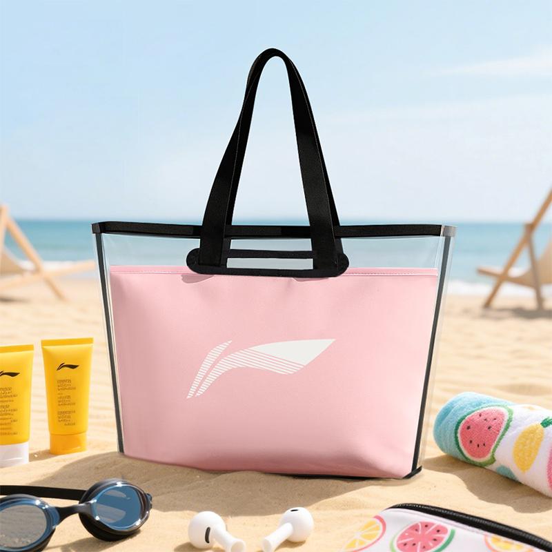 New LiNing Polyester Portable Swim Bag Medium Size Unisex Pink LNYB726-1