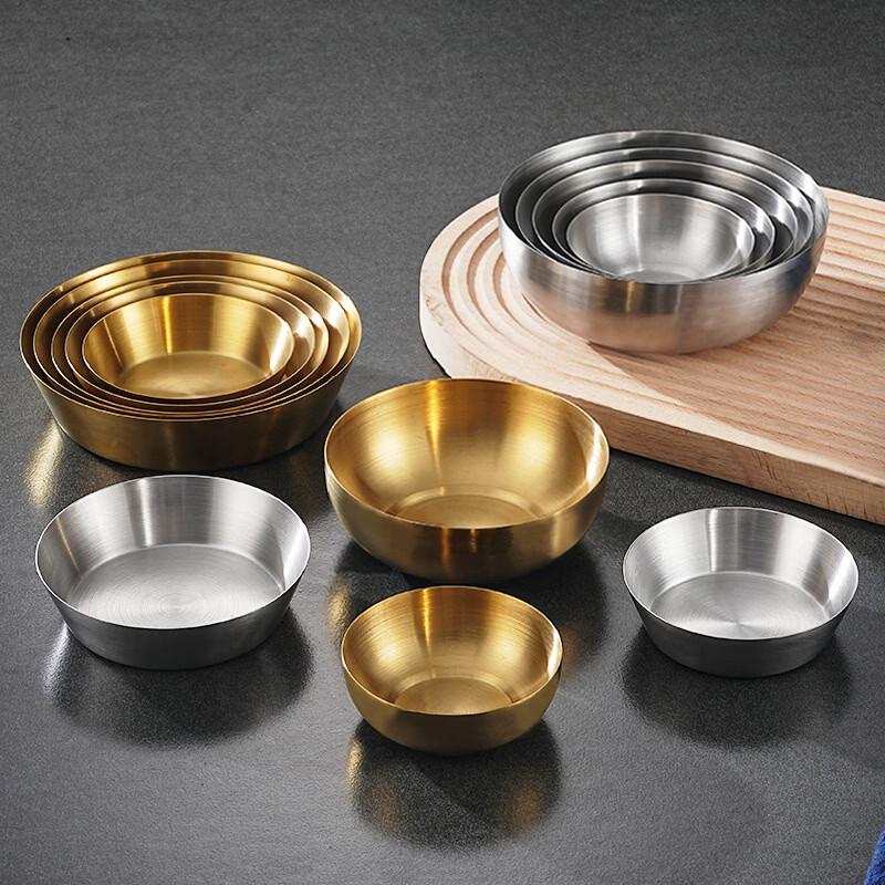 ZISIZ Korean Style Stainless Steel Side Dish Bowls