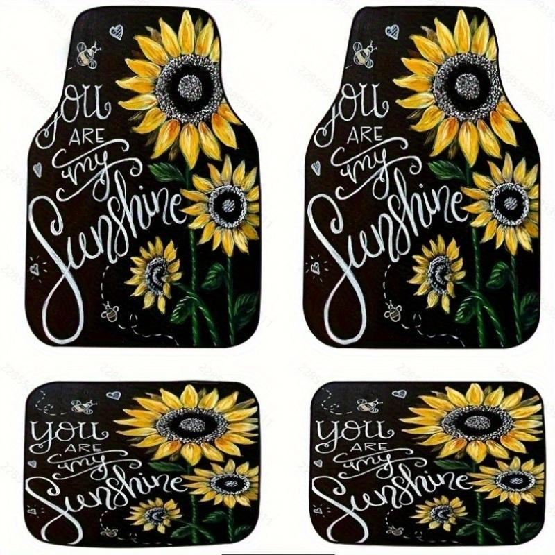 

Автомобильные коврики для ног, универсальные коврики для ног в стиле бохо, комплект из 4 предметов, устойчивых к грязи, передние и задние коврики, автомобильные аксессуары 1Set