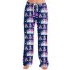 Womens Pajama Pants Sleepwear Casual Drawstring Elastic Waist Pants Comfy Straight Yoga Loose Trousers