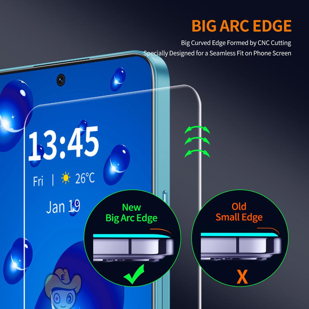 ENKAY HAT PRINCE 5Pcs For Motorola Moto G Play (2024) 4G Screen Protector 9H Touch Sensitive Film