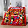 Peanuts Characters Panels Blanket Durable Comfort Perfect for Seaside Chair Sofa All-Season Use Modern Style Birthday Christmas Gift Blanket