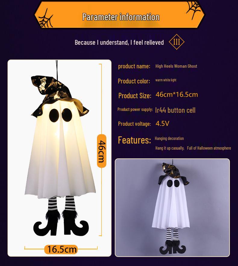 Halloween LED String Lights: Pumpkin Lanterns, Witch Hats, and Ghosts for Spooky Atmosphere