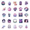 10/30/50PCS Fantasy Purple Cute Cartoon Stickers Aesthetic DIY Laptop Luggage Skateboard Graffiti Decals Fun for Kids Toys Gift
