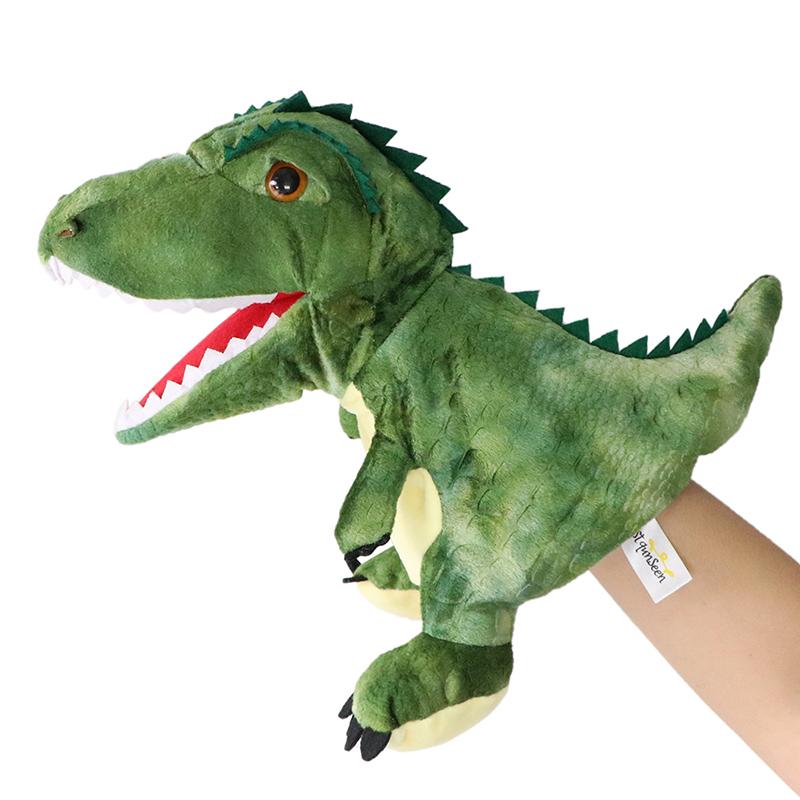 Dinosaurier Handpuppe Plüschtiere Kindergartenaufführung Handsteuerung Triceratops Maul öffnen Tyrannosaurus Handpuppen Spielzeug