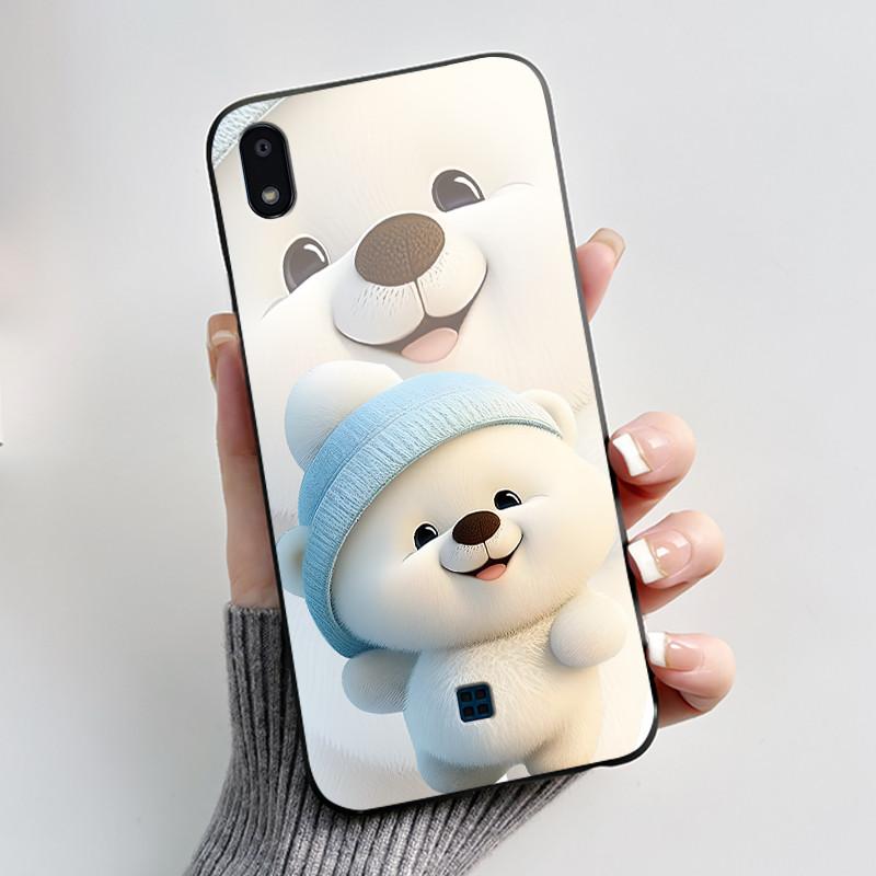 Case For LG K20 2019 Casing Cute Love Rabbit Funny Cartoon Ultra Slim TPU Black Silicone Soft Case For LG K20 (2019) Phone Cover