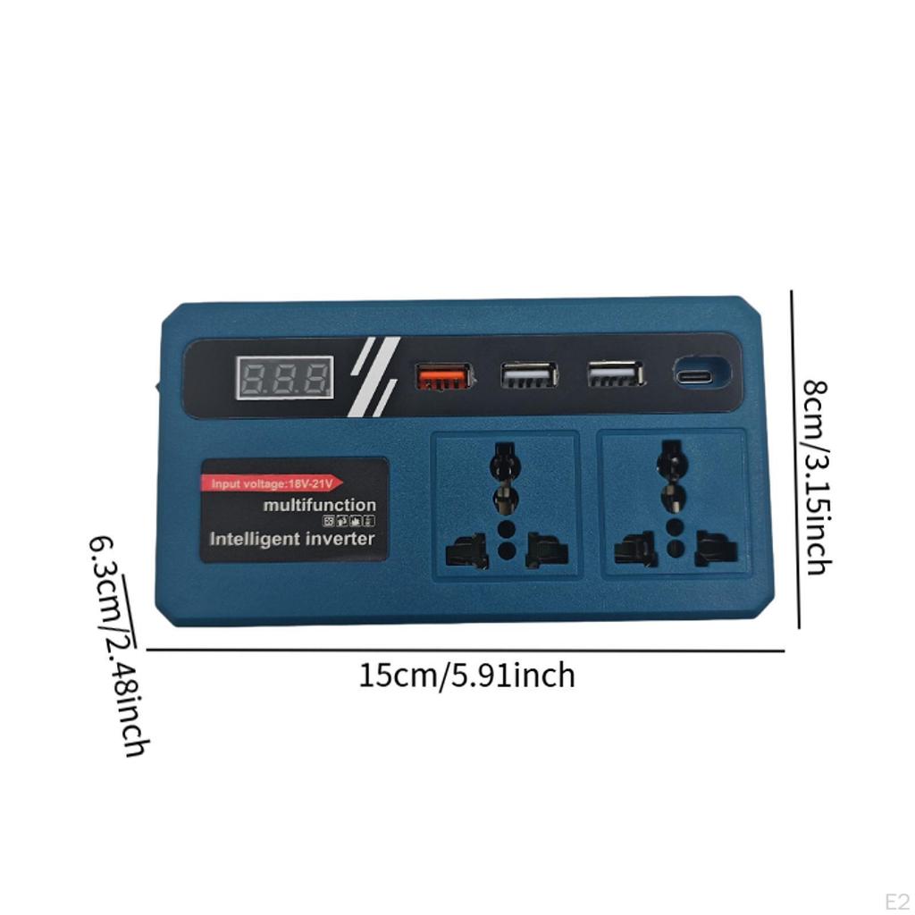 Power Inverter Supply Adapter Equipment Household 18-21V to 220V Easy Use High Performance