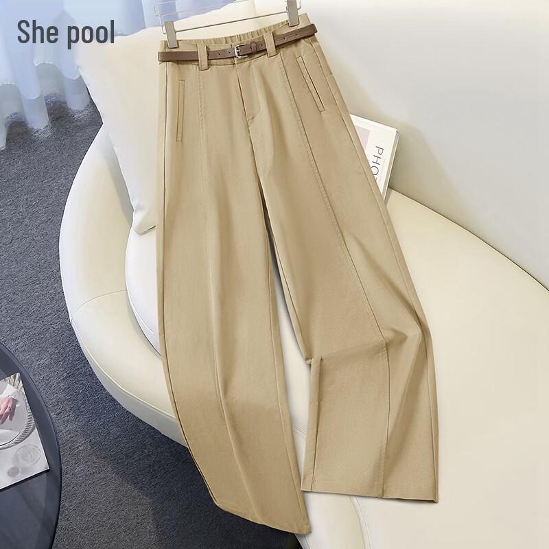 Women s Lyocell Blend High-Waist Straight-Leg Trousers XL
