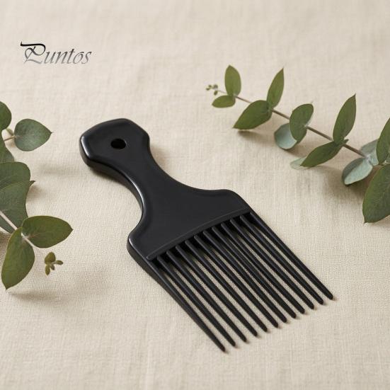 Pettine per Acconciatura Uomo Donna, Denti Larghi Sollevante Districante, Plastica Afro Riccio, Spesso