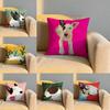 Cartoon Bull Terrier Series Cushion Cover Soft Reversible  Durable Pillow Cover  MultiScene Use for Home  Car Daily Comfort