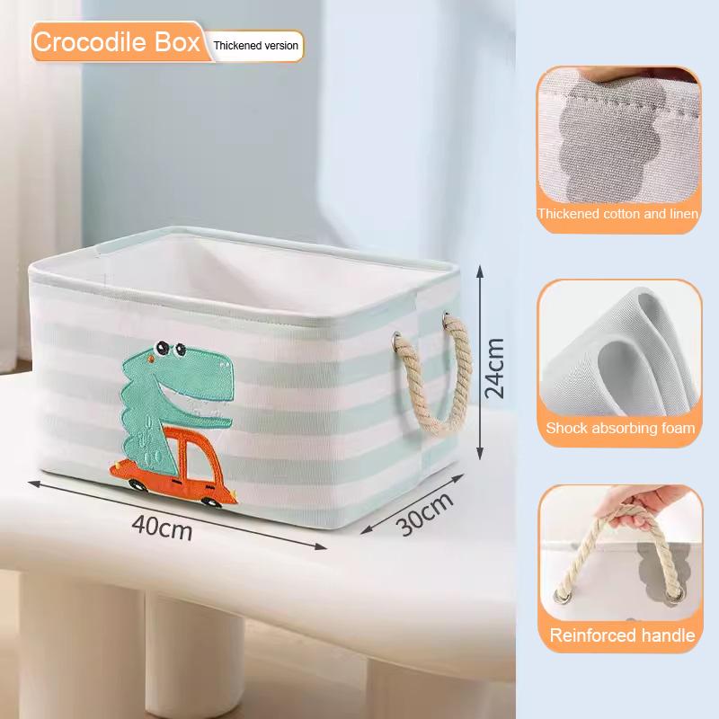 Folding Storage Basket Linen Storage Fabric Wardrobe Office Bedroom Closet Toys Laundry Basket With Handle Storage Organizer New