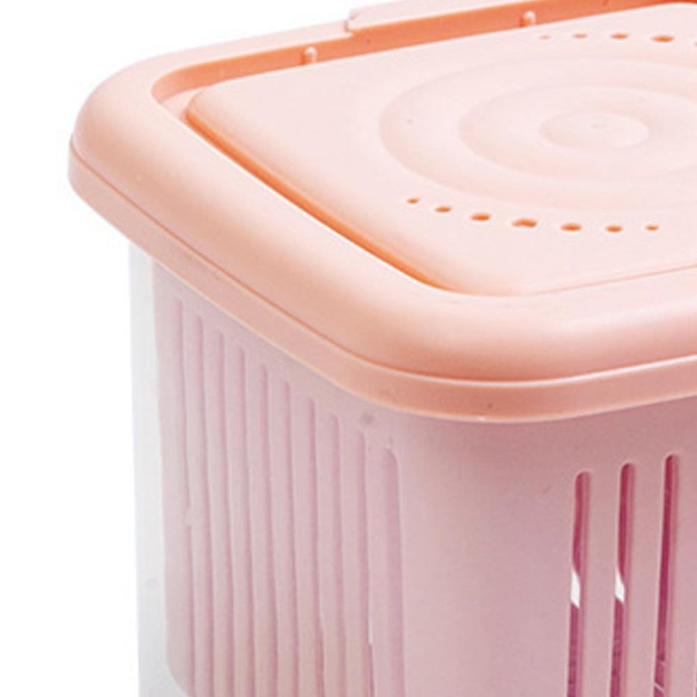 Stackable Vegetable Storage Box Sealing Box Removable Drain Basket Food Storage Container With Lid Durable