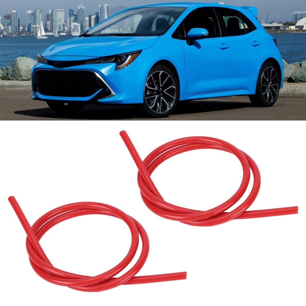 2 Pack Car Ignition Wire Silicone Material 8MM Diameter / 1m Total Length Increased