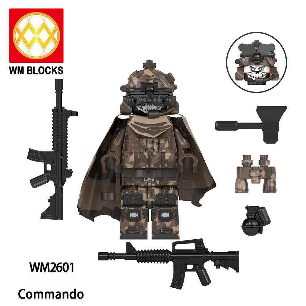 Special Forces Mini Bricks Action Figures Sniper Commando Scout Building Blocks Dolls Toys for Children WM6168