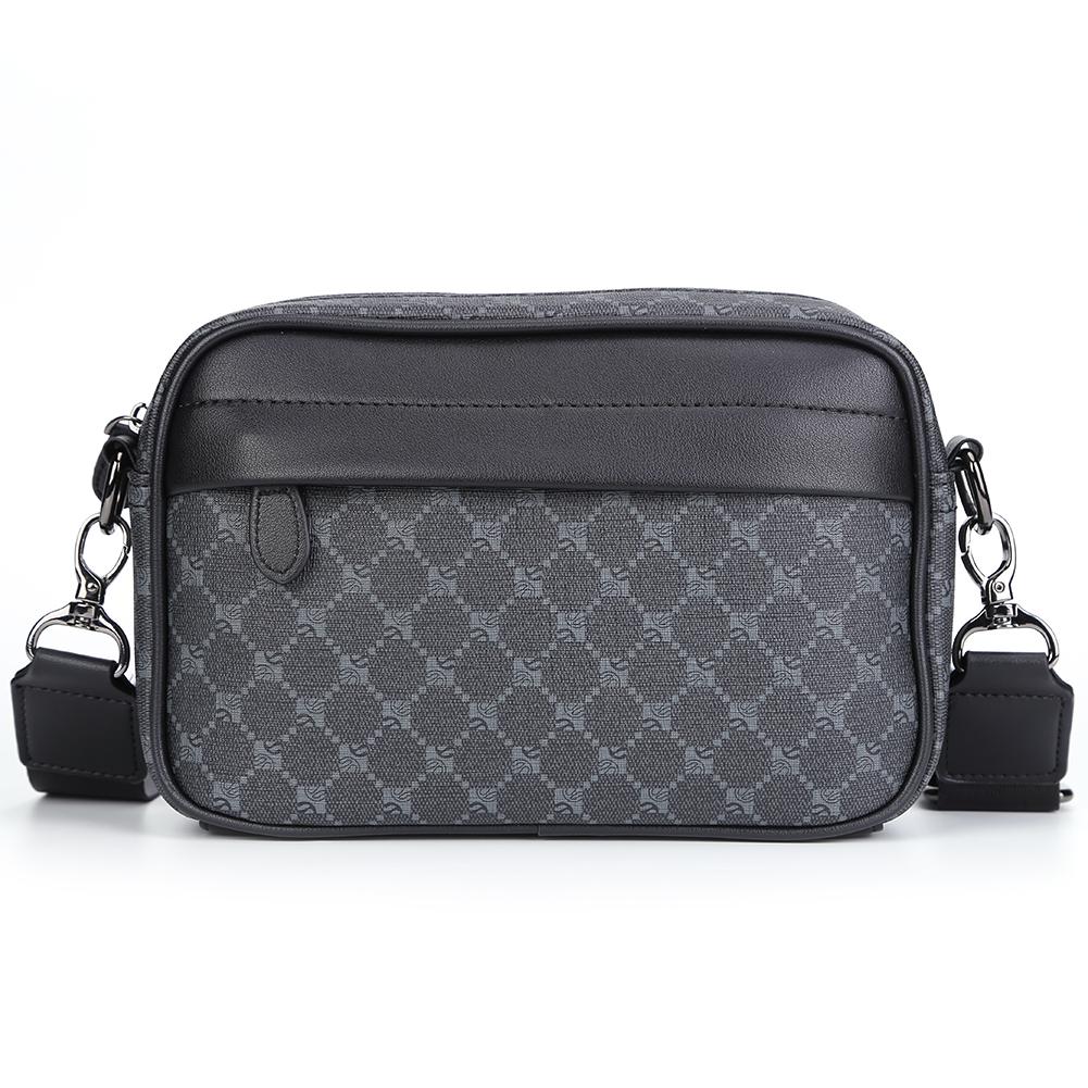 

Повседневная деловая мужская сумка-мессенджер с классическим узором, сумка через плечо (Узор черный)