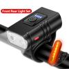 MTB Bike Front Rear Light Set Rechargeable Power Display Headlights Easy To Install Bicycle Warning Taillights for Riding Safety
