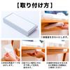 Of Mini Storage with Desk Storage Stationery Storage (RONGUI) [Set 2] Under-Desk Drawer, Small, Double-Sided Tape, Box, (Gray)