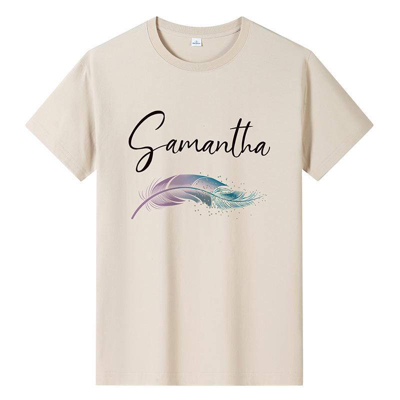 

M-6XL Мужская повседневная футболка из чистого хлопка с короткими рукавами и круглым вырезом для мальчиков M абрикосовый