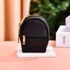 With Keychain Earphone Mini Storage Bag Long Strap PU Small Wallet Key Bag PU Mini Coin Purse  Girl