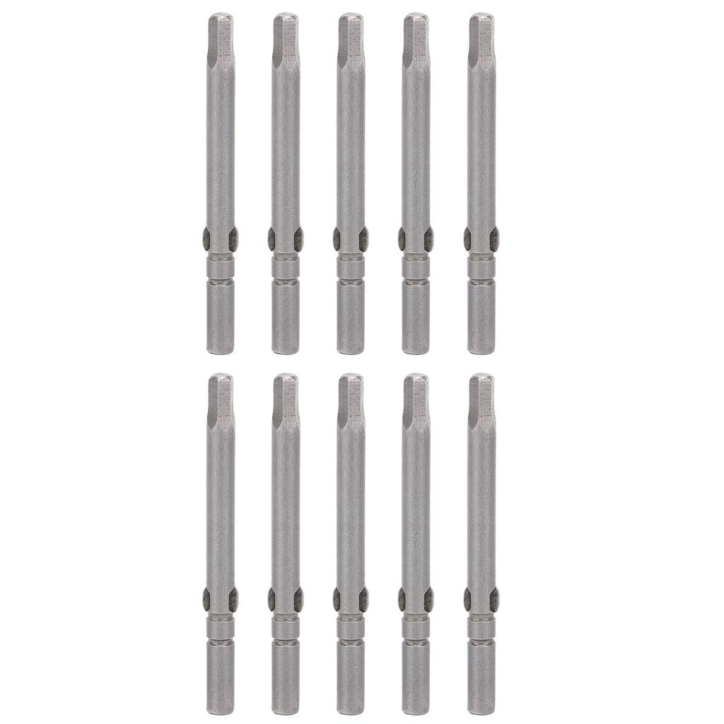 10Pcs Magnetic Head Screwdriver Bits Electric Hex Socket S2 Alloy Steel Industrial Tools