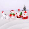 Santa Claus Snowman Diy Miniature Figurine Xmas Garden Decor Micro Landscape
