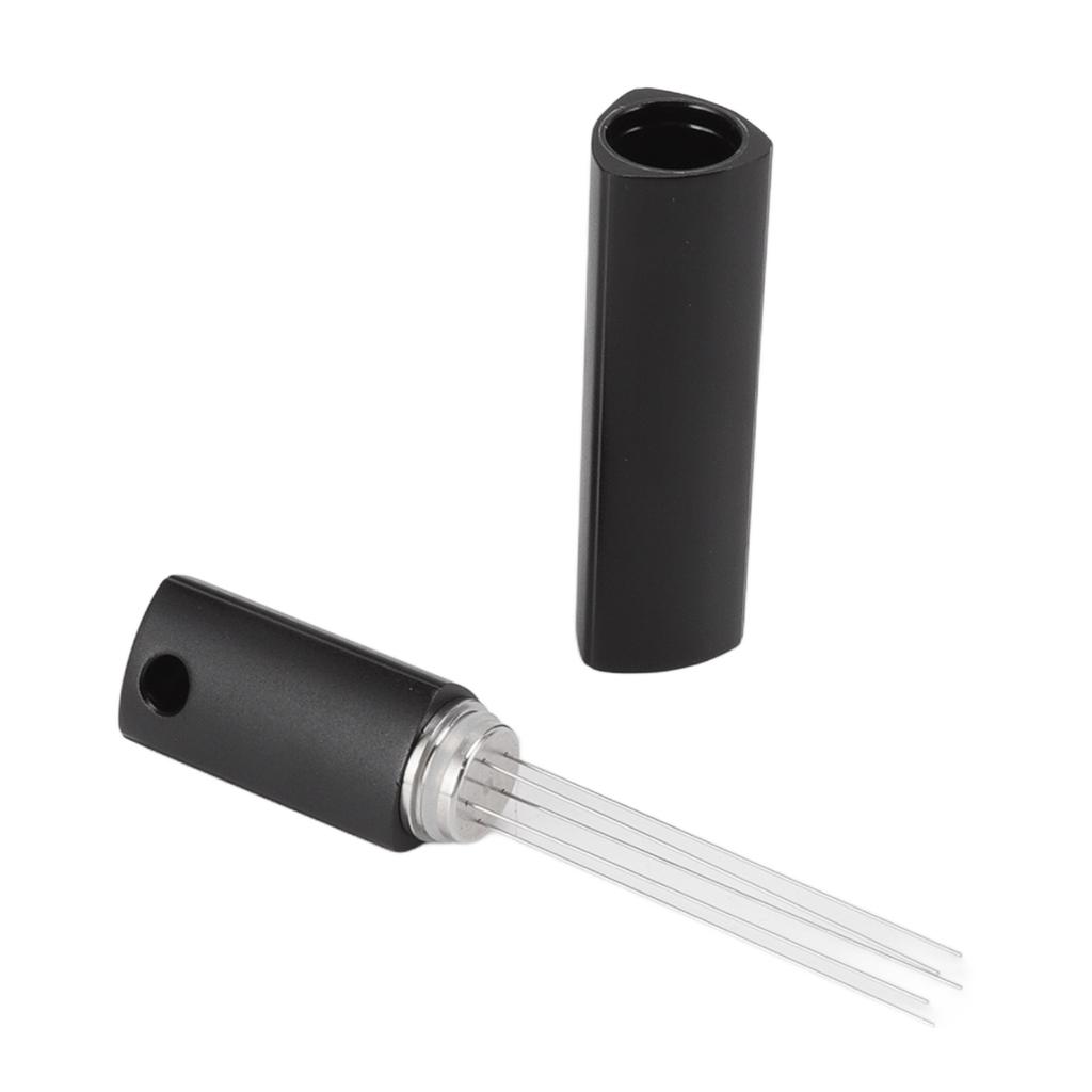Needle Distributor 304 Stainless Steel Needles Portable Handheld Coffee Powder Stirrer for Home Outdoor Black