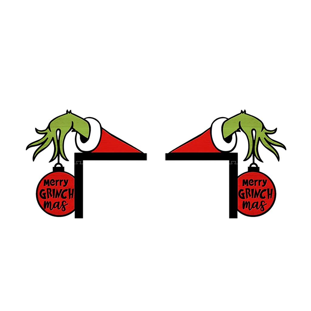 Decorações de porta de Natal Decorações de canto de porta Decoração de moldura de porta de Natal