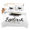 Beauty Eyelashes Duvet Cover Queen For Girls Woman Eyes Pattern Design Comforter Cover Modern Lovely Sexy Eyelashes Bedding Set