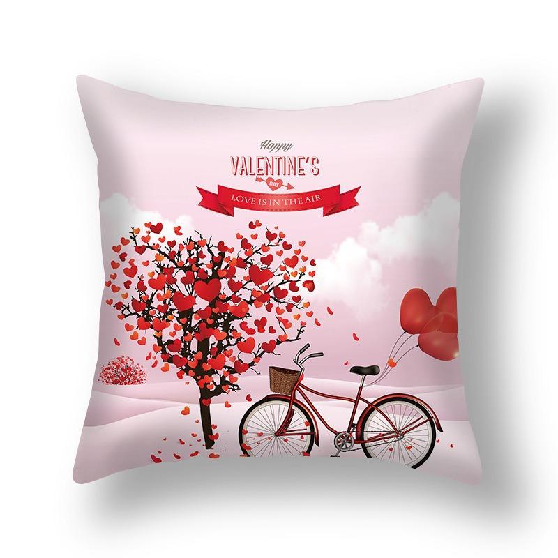 New Valentine's Day Pillow Cover Home Pillow Cushion Sofa Cushion Linen Pillow Cover