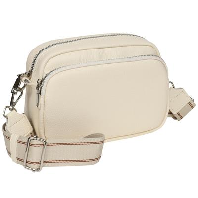 Fabram Women's Lightweight, Small, Adjustable Length Shoulder Bag (Off-White)