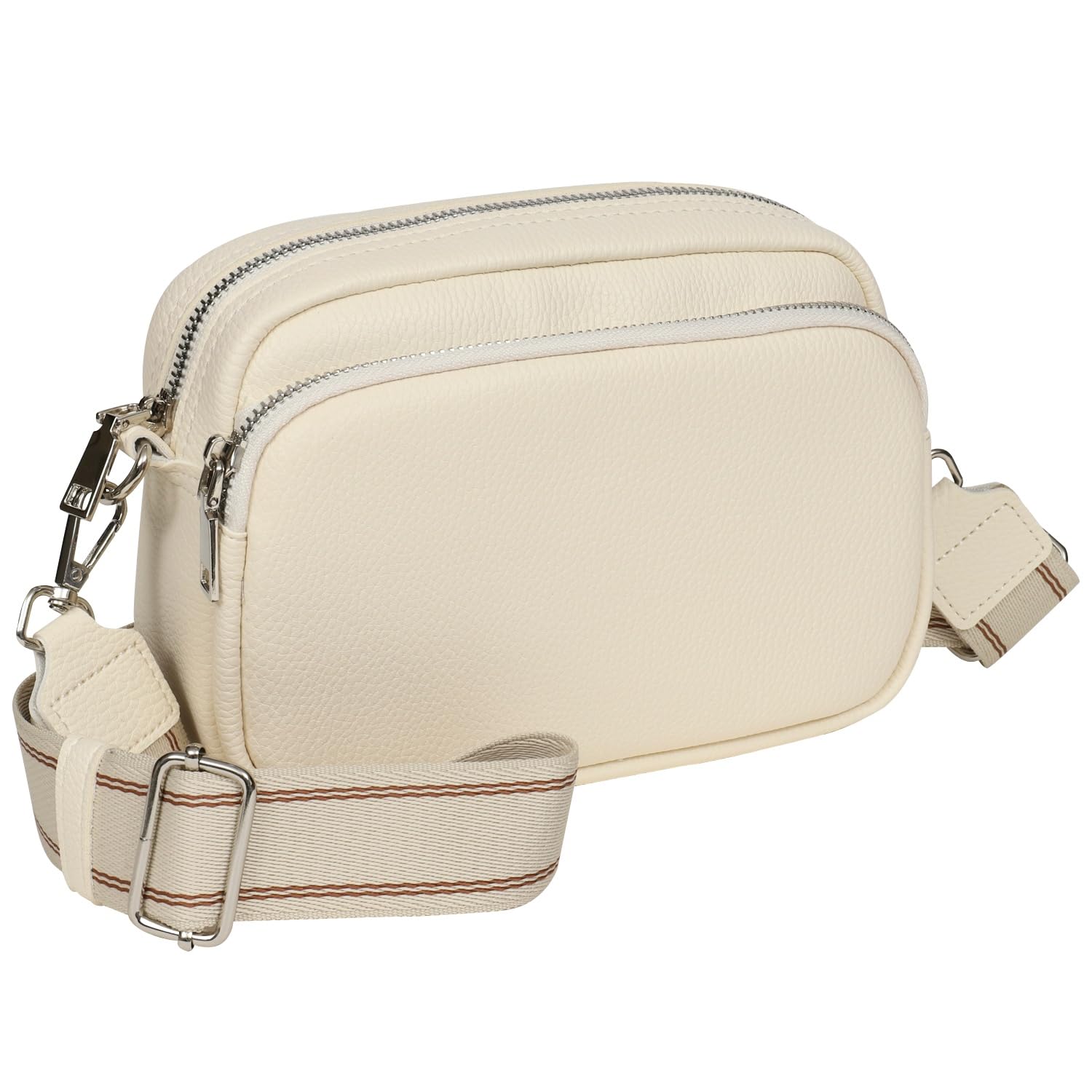 

Shoulder bag for adjustable compact bag [Fabram] women, crossbody, lightweight, small, length, (off-white)