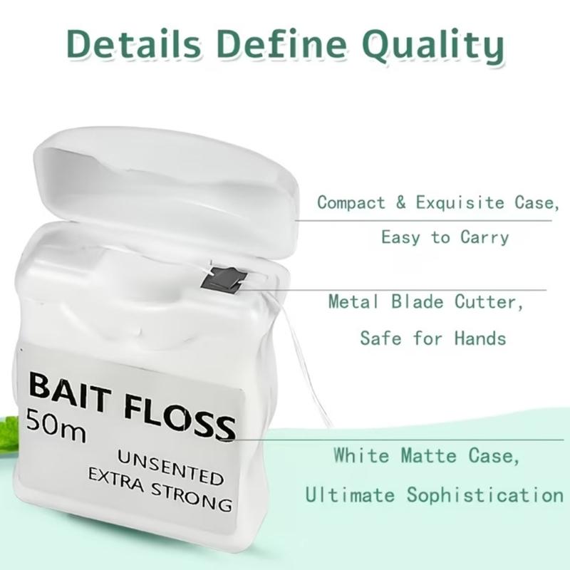 Nylon Fishing Line 50M Strong Fishing Accessories Baits Floss Fishing Tool Equipment For Freshwater And Saltwater Angling