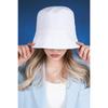 [VARZAR] Label Drop Bucket Hat White